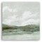 Americanflat Canvas Wall Art Featuring Green Hills, Blue Water and White Sky with Hand-Painted Accents - Gallery Wrap - Landscape Wall Art
